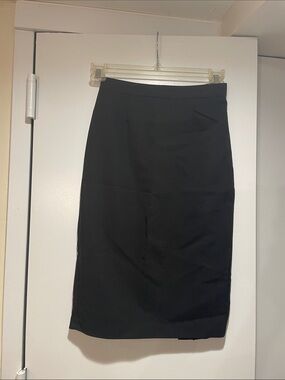 Zara Black High-Waist Pencil Skirt